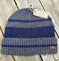 FAT FACE Grey / Navy Super Soft Brushed BEANIE Cuff Hat Tag OSFA Adult FFBOX
