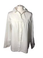 Fat Face Ladies Long Sleeve Cotton Blouse Size10 - 10 Regular