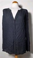 Fat Face Black Long Sleeved Pull On Blouse With Star Pattern Size UK 14 BNWT - 14 Regular