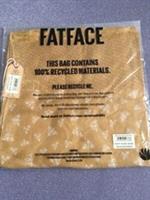 Fat Face Womens Linen Scarf-Mustard with Spotty Bee Print -BNWT Rrp £32.50
