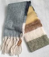 FAT FACE Ladies Boucle Stripe Scarf - Blue multi BNWT Rrp £32.50.