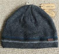 FAT FACE Dark Grey Mens 40% Wool Waffle BEANIE Toque Hat Tags OSFA FF2