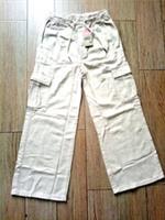 Ex Fat Face Women's Carter Cargo Wide Leg Jeans (02595) - 6/L Regular