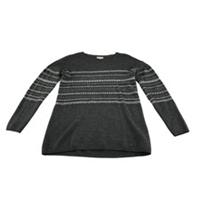 Fat Face Jumper UK 8 Grey with Festive Style Pattern