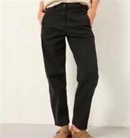 Ex-Fat Face Women's Aspen Tapered Chinos - BLACK - 975966 - UK 16/R Regular