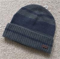 New FAT FACE Grey / Navy Super Soft Brushed BEANIE Cuff Hat Tag OSFA Adult FFBOX