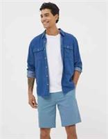Fat Face Long Sleeve Drayton Denim Shirt - Dark Denim Blue - Size Small - BNIB - S Regular