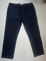 Ex-Fat Face Rinse Wash Chesham Girlfriend Jeans (949708) Size 16/S - 18 Regular