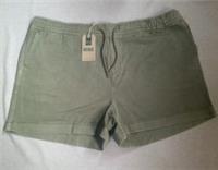 Fat Face Women's Ashby Pull On Soft Denim Shorts GREEN (01189) Size: UK24