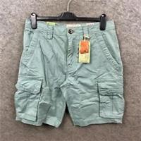 Fat Face Shorts Mens 30 Blue Cargo Bude Lightweight Utility Combat Military BNWT - 30 Regular