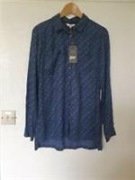Fat Face Relaxed Fit Long Tunic Blouse Top Retro Print Size 10 - 10 Regular