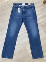 MENS NEW FAT FACE BLUE STRAIGHT FIT JEANS, W32R - 32 Regular