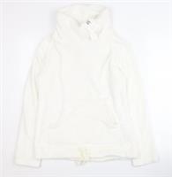 Womens UK 8 Fat Face White Pullover Sweatshirt - 8 Regular