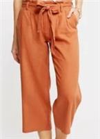 Fat Face Brooke Crop Trousers Amber Orange Size 12 (New) Free P+P - 12 Regular