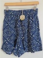 Fat face Floaty Shorts Tie Dye Blue Size 10