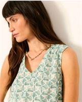 fat face Etta Ivory Fan Geo Cami Size 14 - 14 Regular