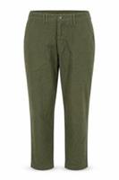 Womens Fat Face Size 10 Chino Trousers Green Casual Pockets Button - 10 Regular