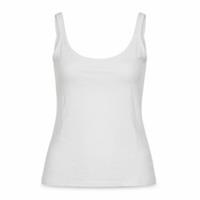 Womens FatFace Size 14 Camisole Tank White Solid Scoop Neck Sleeveless Casual - 14 Regular