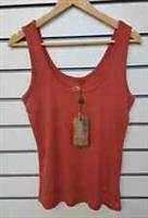 FAT FACE LADIES ORANGE RIBBED VEST TOP NEW (ref 217) SALE - 8 Regular