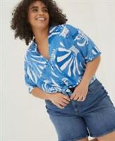 FAT FACE MCS Linen Shirt, Top, Blouse. Size UK 12/14. RRP £48 *NEW* - 12 Regular