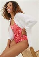 FAT FACE Ikat Leaves Tummy Control Swimsuit. Size UK 14. *NEW* RRP £49.50 - 14 Regular