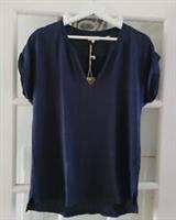 FAT FACE Lottie Linen Notch Tee T-Shirt Top. Size UK 12/14. *NEW* RRP £35 - 12 Regular