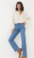 FAT FACE Elise Wide Leg Jeans. Blue. Size UK 16 Regular. RRP £59. *NEW* - 16 Regular