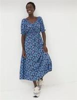 FAT FACE Carey Purple Ink Floral Dress. Size UK 16 Short . RRP £75. *NEW* - 16 Petites