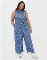 FAT FACE Haylie Ink Floral Jumpsuit. Size UK 16 Regular. RRP £59. *NEW* - 16 Regular