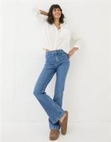 FAT FACE Fly Flare Comfort Blue Jeans. Size UK 14 R. *New With Tags* RRP £59 - 14 Regular