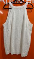 Fat Face White Knit Vest Top, Size UK 24, New With Tag, b208