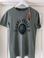 NEW FAT FACE X LAND ROVER Sage Green Speedometer T-Shirt Mens X SMALL (36) - XS Regular