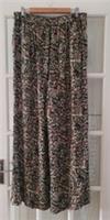 FAT FACE Ines Trousers, Cream Paisley Wide Leg. Size UK 14 Regular. *NEW* - 14 Regular