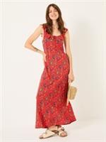 Fat Face Ali Burnt Orange Utopia Paisley Frill Midi Dress UK 16 BNWT RRP £65 - 16 Regular