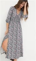 FAT FACE Rene Black Wild Floral Midi Dress. Size UK 12 Short. RRP £69. *NEW* - 12 Petites