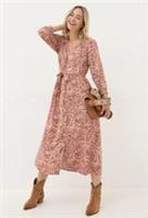 FAT FACE Estelle Pink Wild Paisley Midi Dress. Size UK 14 R. *NEW*.RRP £65 - 14 Regular
