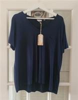 FAT FACE Maggie Navy T-shirt. Size UK 14. *New With Tags* - 14 Regular