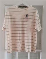 FAT FACE Lily Organic Ivory Stripe T Shirt. Size UK 14. *New With Tags* - 14 Regular