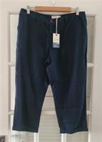 FAT FACE Baird Mcnutt Linen Crop Trousers.Size UK 12/14 *New With Tags*RRP £49.5 - 12 Regular