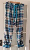 FAT FACE EVA Classic Check Cotton Pyjama Bottoms, Lounge Pants. Size UK 12.*NEW* - 12 Regular