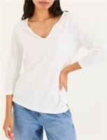 FAT FACE 3/4 Sleeve Porter Organic Cotton Tee T-Shirt Top. Size UK 12. *NEW* - 12 Regular