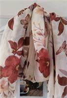 FAT FACE Butterfly Floral Scarf. Super Soft. *New Without Tags*