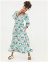 FAT FACE Adele Blue Paisley Mirrored Midi Dress.Size UK 18 . RRP £69 *NEW* - 18 Regular