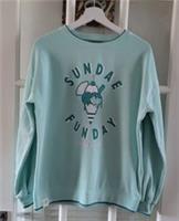 FAT FACE Judes Green Crew Sweatshirt. Size UK 10/12. *New Without Tags* - 10 Regular