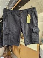 Fat Face Cargo Shorts Mens Sze 36W 12L Blue Cotton Casual Combat Utility Pockets - 36 Regular
