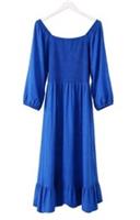 FAT FACE Adele Cobalt Blue Midi Dress. Size UK 16 R. *New With Tags* RRP &pound;69 - 16 Regular