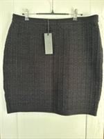Fat Face Copper And black Mari Boucle Textured Skirt Size 14 - 14 Regular