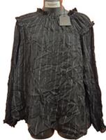 🔥 Fat Face Copper & Black - Long Sleeve Sparkle Top, Size UK 12, RRP &pound;50, b233