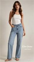 FAT FACE Elise Wide Leg Jeans. Light Blue.Size UK 16 R . RRP &pound;59. *perfect* - 12 Regular
