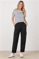 FAT FACE Blair Cargo Carpente Trousers.Black. Size UK 12 Regular .RRP &pound;55 *NEW* - 12 Regular